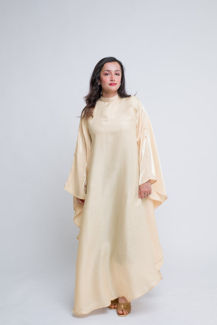 Luxury formal kaftan with embellished neckline