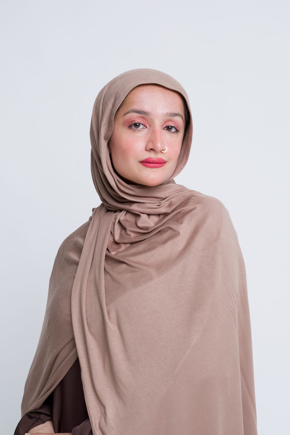 Sahara hijab in earthy tone, styled for everyday modest fashion.